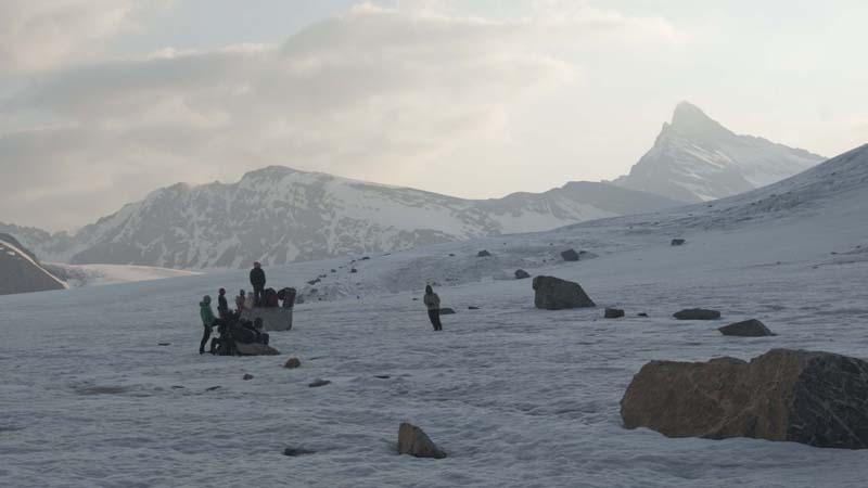 dawn on the Miyar Glacier