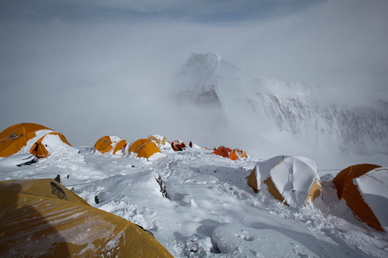 Everest Camp 2 under snow