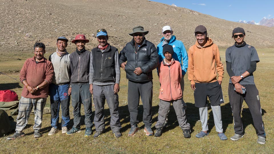 Our 2022 Zanskar GHT trek crew